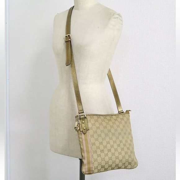 Authenticated Gucci Jolicoeur Messenger Crossbody Shoulder Bag Handbag Purse - Picture 2 of 16